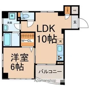 メゾン・ヴェルメイユ 2【2階】の間取り