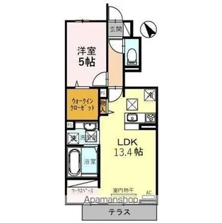 オリーブコート【1階】の間取り