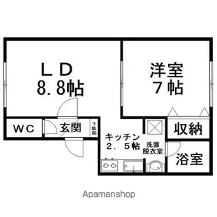 リバティはまなす【2階】の間取り