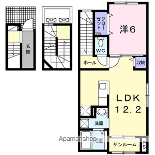 ブラッサム コート Ⅰ【3階】の間取り
