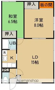 ハイツ日吉【102号室】の間取り