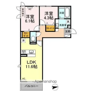 ココティエ【3階】の間取り