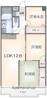 東洋ハイツP−Ⅱ【308号室】の間取り