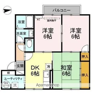 TRICOSAサイトウ【2階】の間取り