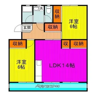 K’S B 泉都 Ⅰ【3階】の間取り