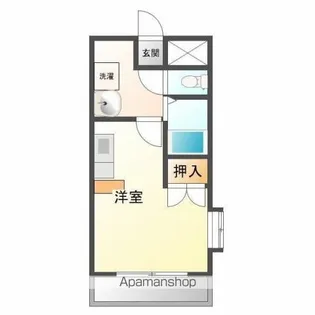 クィーンズコート神宮【4階】の間取り