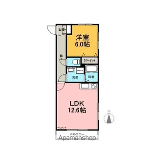 レイクフォレスト【2階】の間取り