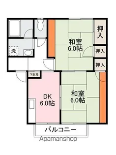 シャレーム三広【203号室】の間取り