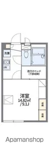 レオパレス英俊E【201号室】の間取り