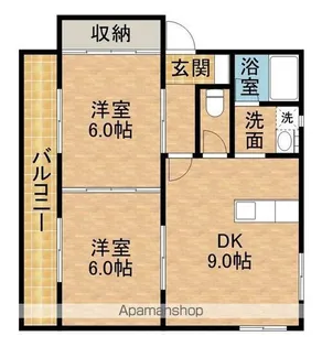 グランディアA【103号室】の間取り
