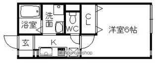 ルミエール中向陽【101号室】の間取り