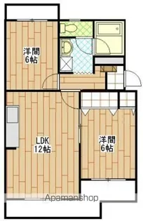 サントピアII【2階】の間取り