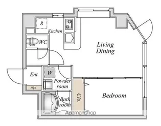 スペーシア池尻大橋【7階】の間取り