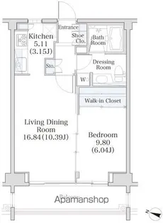 パークフラッツ市谷台町坂(旧アクシルコート市谷台町坂)【3階】の間取り