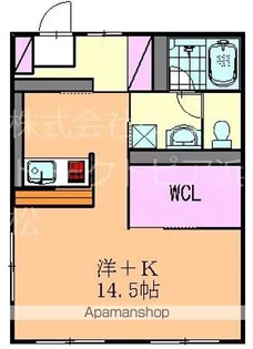 コーポラスサンライズA【203号室】の間取り