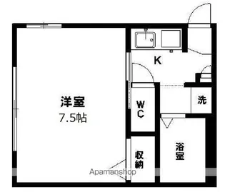 ラティール八幡【2階】の間取り