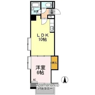 リバーサイド中津【301号室】の間取り