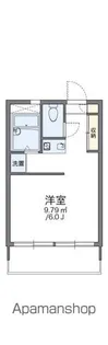 レオパレスふなとやま【104号室】の間取り