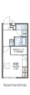 レオパレスELVIENTO【204号室】の間取り