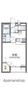 レオパレス市瀬【204号室】の間取り