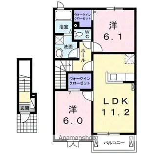 エクセレント ジールⅥ【2階】の間取り