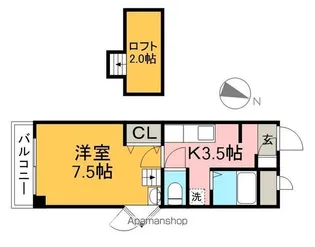 FLATフクイ【2階】の間取り
