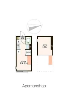 AURORA FUJIMIDAI【1階】の間取り