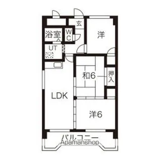 第二新海マンション【5階】の間取り