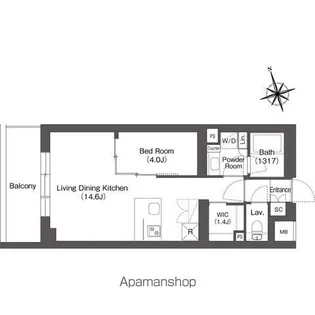 東京都練馬区東大泉2丁目【マンション】の間取り