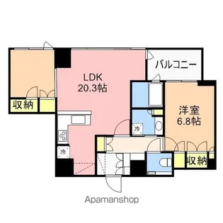 シティタワー新潟【702号室】の間取り