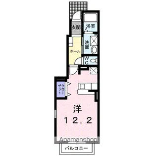 ヒルトップK【1階】の間取り