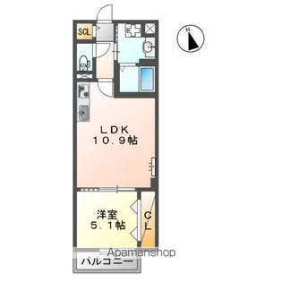 紺屋館【1階】の間取り