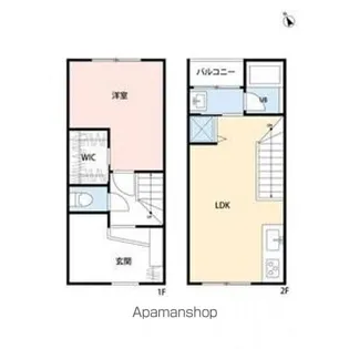 トレフル日野【1階】の間取り