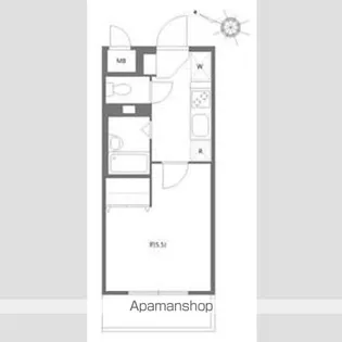 アソシエール駒沢【2階】の間取り