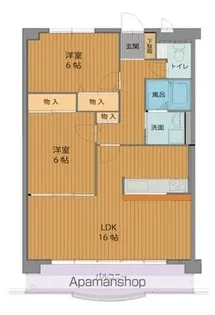 ブラウニィヒル【3階】の間取り