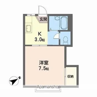 グランドール宮千代【2階】の間取り