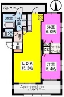 ドミール博多南【A301号室】の間取り