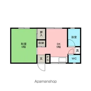 井原コーポ【402号室】の間取り