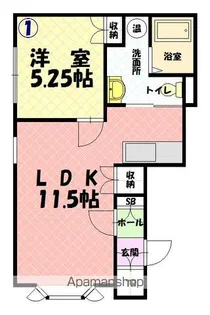タウンズ6.1【201号室】の間取り