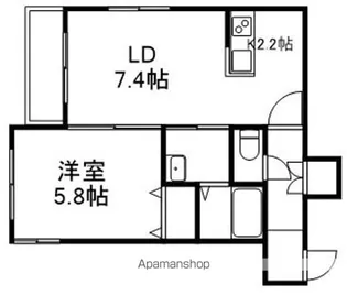 COZY PLACE 栄通【1階】の間取り