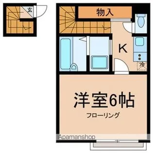 プレヴェール【201号室号室】の間取り