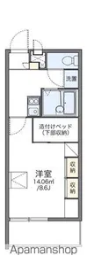 レオパレスBLOOM【201号室】の間取り