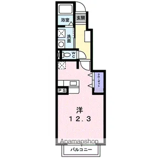 アルバ ヴィアーレ 2【1階】の間取り