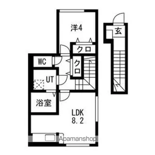 アクア・フィオーレ天童【203号室】の間取り