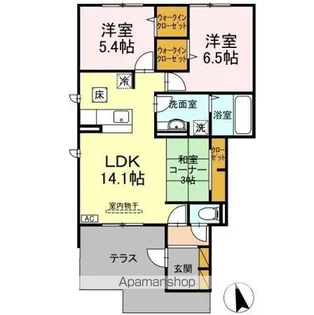 京 II【1階】の間取り