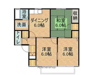 グランディール花菱A棟【1階】の間取り