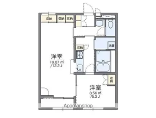 レオパレスヴェルヴェデーレ【1階】の間取り