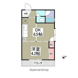 静岡県浜松市中央区北田町【マンション】の間取り