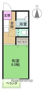 上原ハイツ【202号室】の間取り