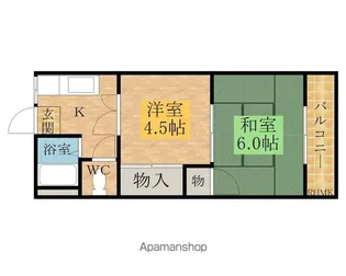 トーホーハイツ【207号室】の間取り